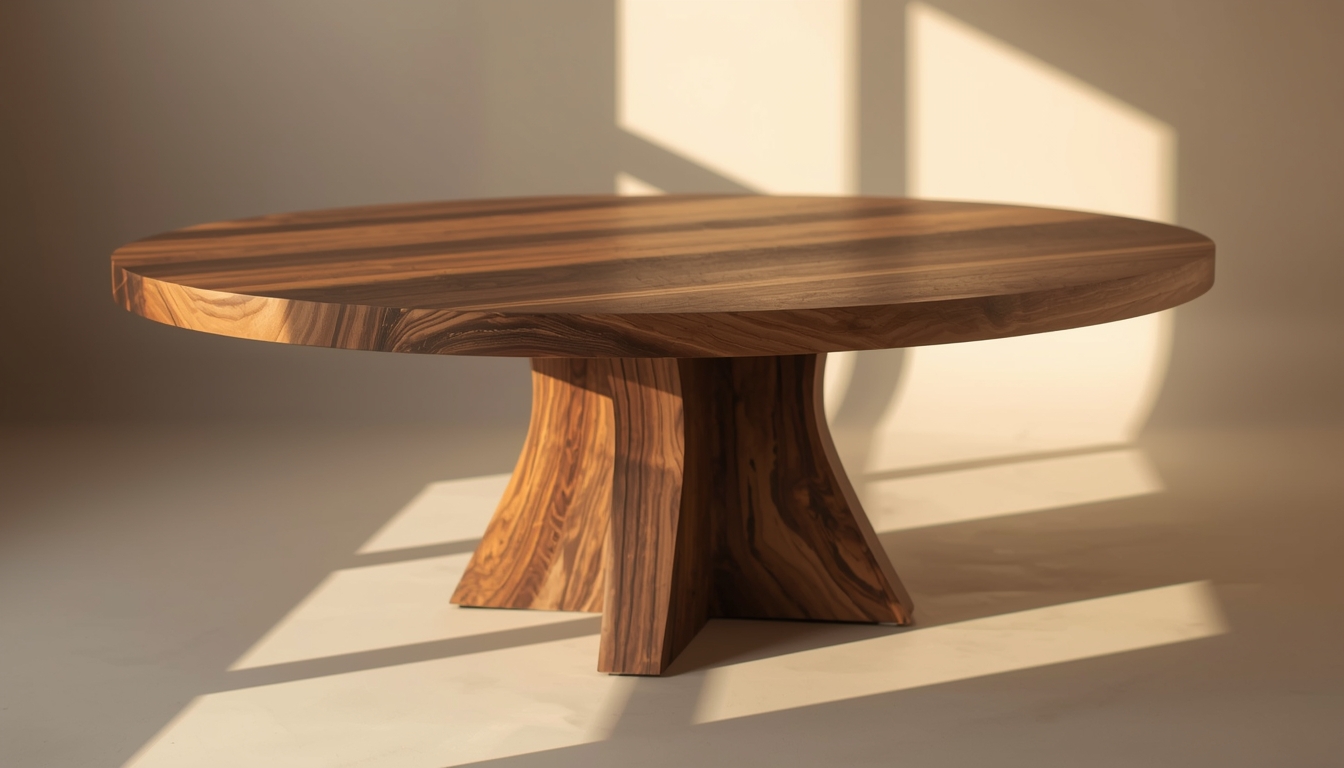 Custom solid wood table by Quidralovorbia